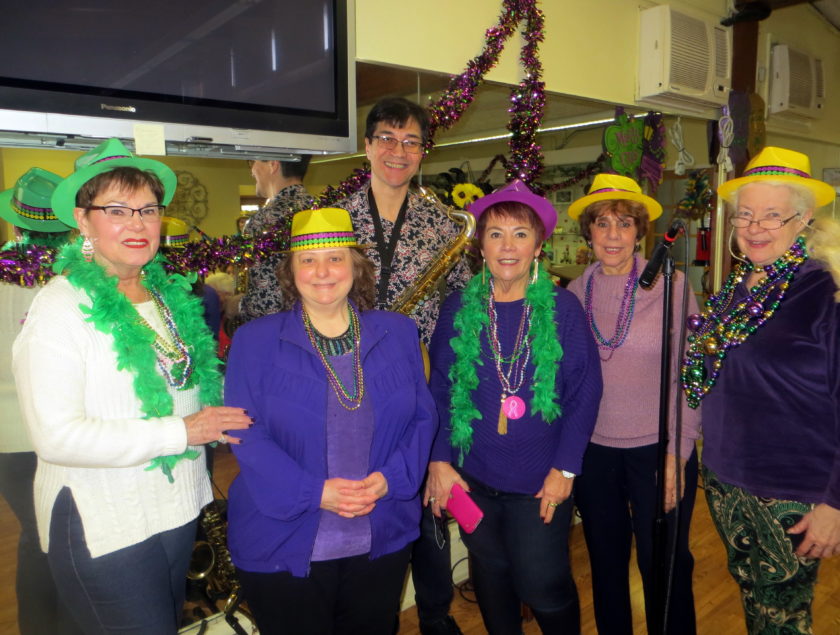 Purple, green and gold reign at Tenafly Senior Center’s party — Pascack