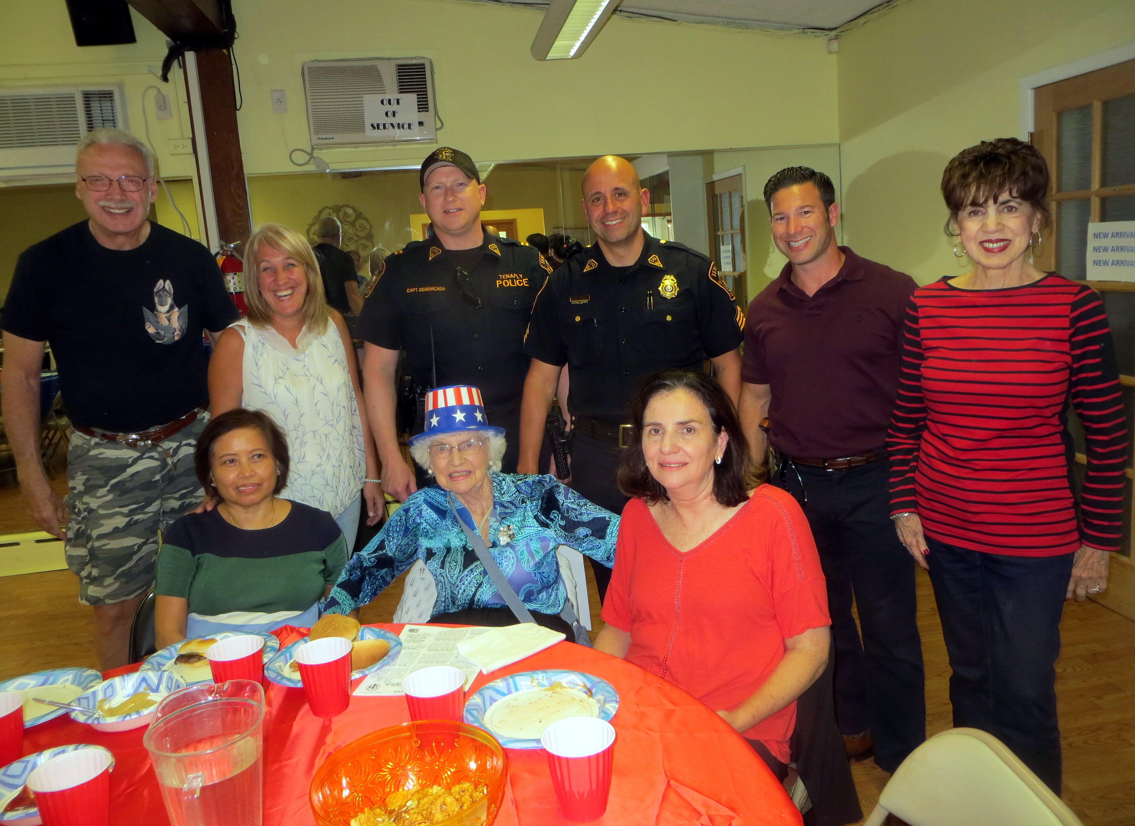 Tenafly PBA Members Host Picnic at Senior Center — Pascack Press