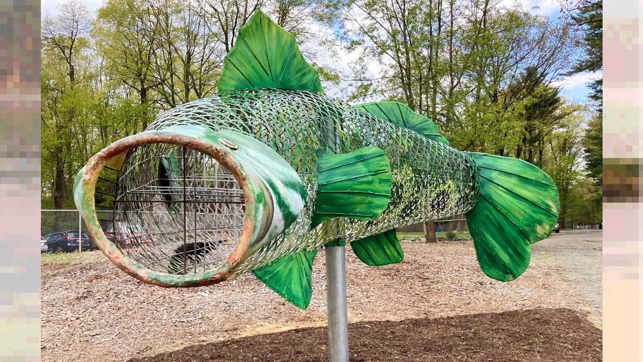 Veolia, VIPs welcome helpful Finn the fish to reservoir — Pascack Press &  Northern Valley Press