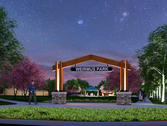 The Woodcliff Lake Borough Council on June 17, 2024 unanimously approved a more than $2.7 million construction contract to build a passive park on the former Galaxy Gardens site at the corner of Woodcliff Avenue and Werimus Road. Officials say “a good portion” of park construction, said soon underway at press time, will be reimbursed. WCL rendering.