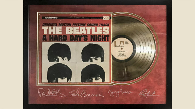 A Hard Day's Night is the third studio album by the English rock band the Beatles, released on 10 July 1964, with side one containing songs from the soundtrack to their film of the same name.