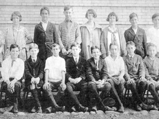 A class photo of Montvale's seventh and eighth grades at the start of the 1924 school year.