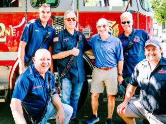 The Demarest Volunteer Fire Department ads its energy to the fun at Demarest Day, connecting with the community and enjoying a day of celebration together. Hillary Viders photo.