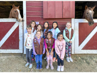 Girl Scouts Meet Emsy and Friends at Horse Rescue