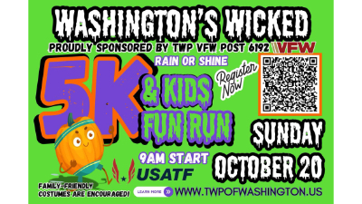 The Township of Washington is gearing up for a spook-tacular event with the launch of its first annual Washington’s Wicked 5K and Kids Fun Run