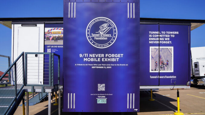 9/11 Never Forget Mobile Exhibit: Presented by the Tunnel to Towers 9/11 Institute, this powerful traveling museum honors the lives lost and the heroes of Sept. 11, 2001, ensuring we never forget.