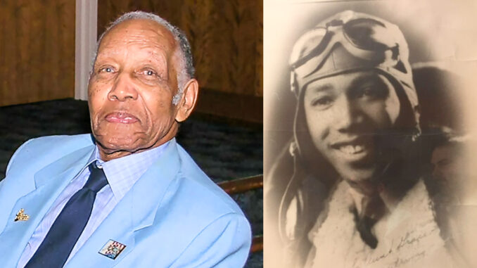 Roscoe “Coach” D. Draper, Tuskegee Airmen flight instructor, member of the Philadelphia Tuskegee Airmen Chapter, courtesy Edmond W. Davis. Draper in wartime, courtesy Draper/file.