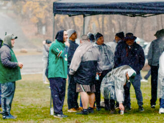 Wet weather can't dampen Joe Gallucci’s 2024 annual Turkey Bowl. Courtesy photo.