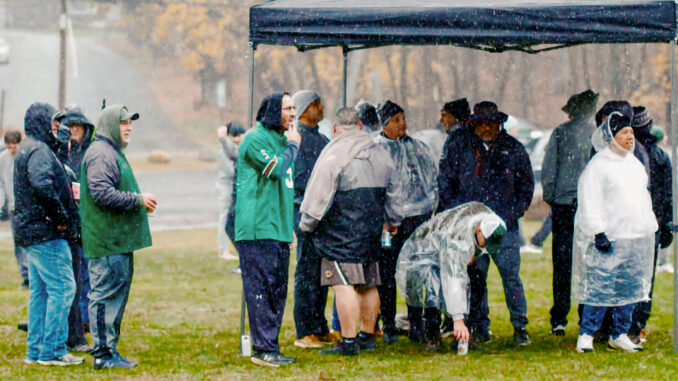 Wet weather can't dampen Joe Gallucci’s 2024 annual Turkey Bowl. Courtesy photo.