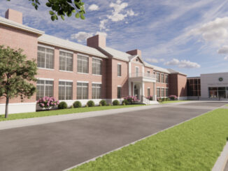 Rendering of the overhauled George G. White Middle School, via Hillsdale Public Schools website.