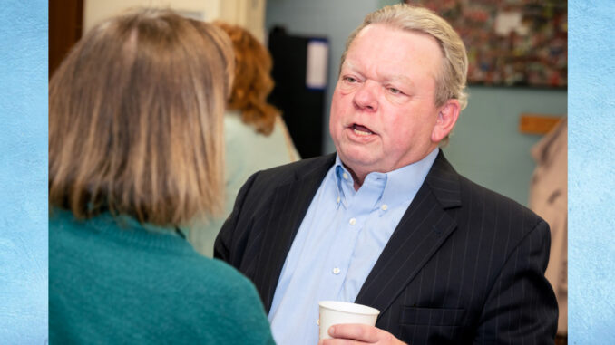 Bergen County’s new superintendent of schools, Patrick Fletcher, speaks at the League of Women Voters of Northern Valley meeting on Jan. 9 at the Westwood Community Center. John Snyder photo.