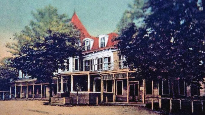 Brookside Hall, also known as Lachmund's Hotel, stood at the River Vale and Old Tappan border.