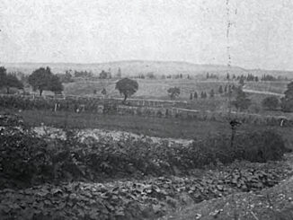 Gently rolling River Vale as seen from Abram C. Holdrum’s farm in 1899. He owned more than 160 acres west of the Hackensack River.