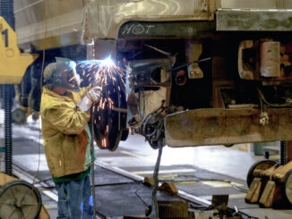 NJTransit says on its website "Our team of 12,000+ employees across a wide range of trades, professions and crafts, pride themselves on serving the transportation needs of the New Jersey, New York, and Philadelphia region every day." NJT photo.