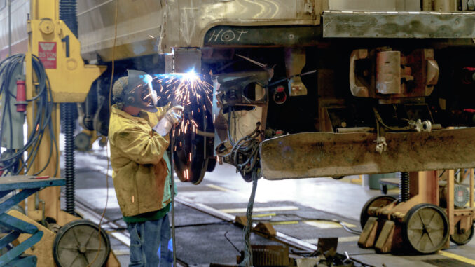 MMC Locomotive NJTransit says on its website "Our team of 12,000+ employees across a wide range of trades, professions and crafts, pride themselves on serving the transportation needs of the New Jersey, New York, and Philadelphia region every day." NJT photo.