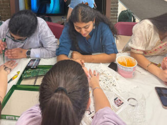 Henna tattoos are popular at Pascack Hills High School’s Third Annual Celebration of Cultures, held May 2. Maya Zislin photo.