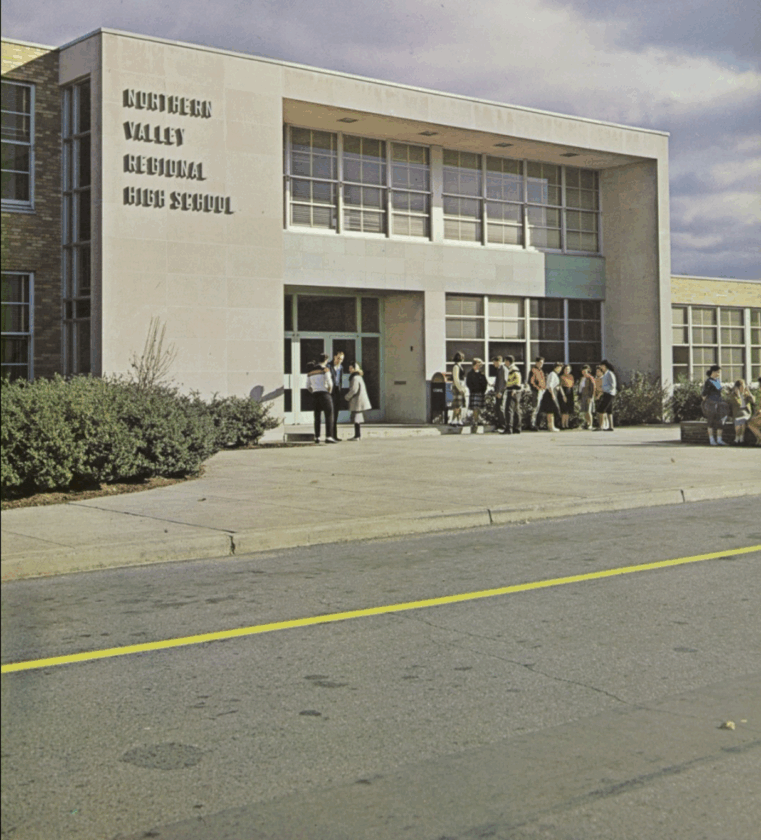 Northern Valley Regional High School in Demarest, in a vintage photo.