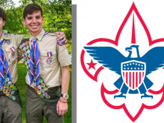 Eagle Scouts Eric Welter and Thijs van Veen. Scout photo via Sonya Strassberg.