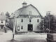 Charles Latterman's livery stable in Park Ridge, where horses were rented and boarded. The building was on Broadway, facing the railroad tracks.