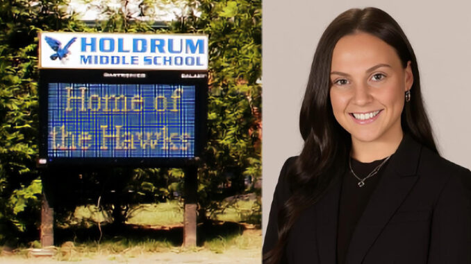 Julieann McKeary at Holdrum Middle School.