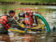 A lake dredge operation, courtesy Geoform International.