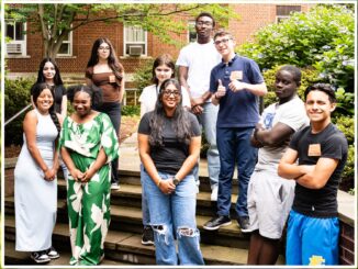 VISITING EH on July 23: Summer Business Apprenticeship Program high school juniors and seniors, as backed by the North New Jersey Chamber of Commerce and Bergen Family Center's The Zone. John Snyder photo.