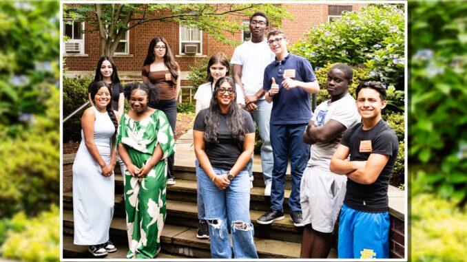 EH Career Day Kids Main 7-23-25 JS VISITING EH on July 23: Summer Business Apprenticeship Program high school juniors and seniors, as backed by the North New Jersey Chamber of Commerce and Bergen Family Center's The Zone. John Snyder photo.