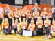 For the win! Coaches’ row (top): Mike Carcich (head coach), Jenn Palko (asst. coach), Jon Gray (asst. coach), Angelo DeSalvo (asst. coach). Players standing: Alexa Palko, Alexia Perez, Juliette Rose Connolly, Jackie Giella, Miranda Gray, Katie Tucker, Gabi Aguilar. Players kneeling: Hailey Carcich, Taylor Zeller, Lila Manning, Olivia Kim, Lucia DeSalvo, Kylie Mulhern, Lily Polvere. Not pictured: player Anaya Modi and assistant coach Tom Mulhern. Courtesy photo