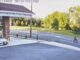 A still from surveillance footage shows a 15-year-old e-bike rider moments before colliding with a car exiting a Montvale gas station on July 18. Montvale Police.