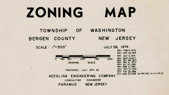 Zoning Map, Township of Washington
