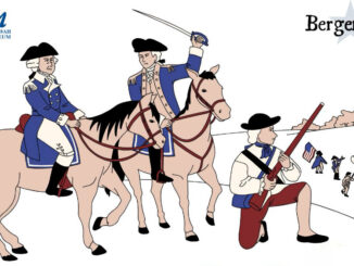 Detail of poster, “The Garden of America”: Historian Robert Selig, Ph.D., offers an illustrated talk on Franco-American encounters during Rochambeau’s 1781 march through Mahwah.