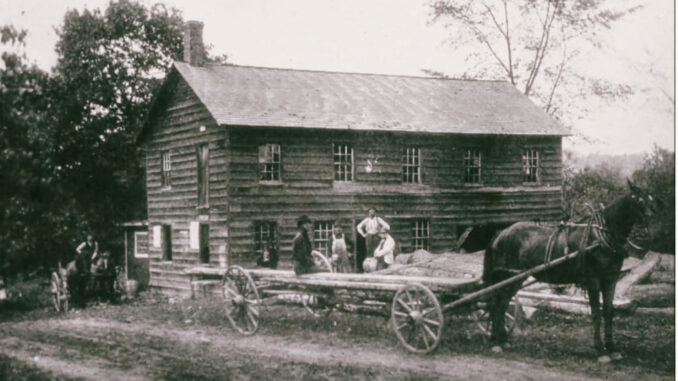 Garret Hering’s sawmill An 1899 view of the Hering mill on Grand Avenue in Montvale. It stood on the Pascack Brook, across from the modern-day Montvale Post Office, and west of the Octagon House.