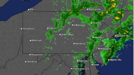 Monday, Oct. 13, AccuWeather The nor’easter’s rain bands lingered over Bergen County late Monday morning, Oct. 13, as seen in this 10:15 a.m. radar image from AccuWeather.com.