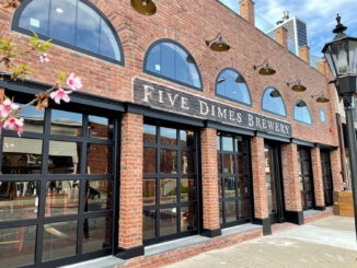 Five Dimes Brewery, at 247 Westwood Ave., occupies the former L.N. Grand 5 & 10 Cent Store, a longtime downtown landmark. The brewery, which opened in 2021, quickly became a hub for local music, community gatherings, and craft beer enthusiasts. (Courtesy photo)