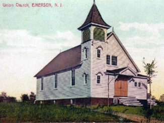 The Union Chapel of Etna, the first church built in Emerson, in the early 1900s. The first service was held 125 years ago this week.