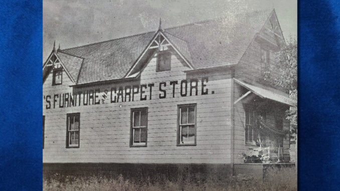 Grey’s Furniture Store on Park Avenue as it looked before 1906.