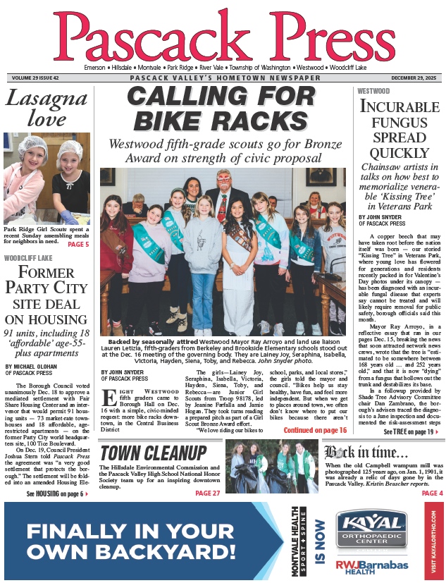 Pascack Press — Dec. 29, 2025 cover