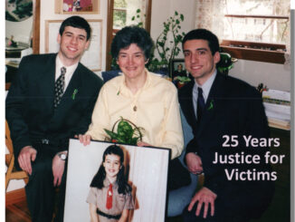 Rosemarie D'Alessandro and her sons, John and Michael, have been working tirelessly to advance the cause of child safety. Courtesy photo.