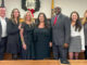 OFF AND RUNNING: Mayor Danielle DiPaola is flanked by newly sworn councilmembers Nicole Argenzia, left, and O’Neil Ellis, right, joined by council members Michael Timmerman and Megan Ciolino, left, and Ashley Sayers and newly named Council President Ashley Rice, right. (Submitted photo)