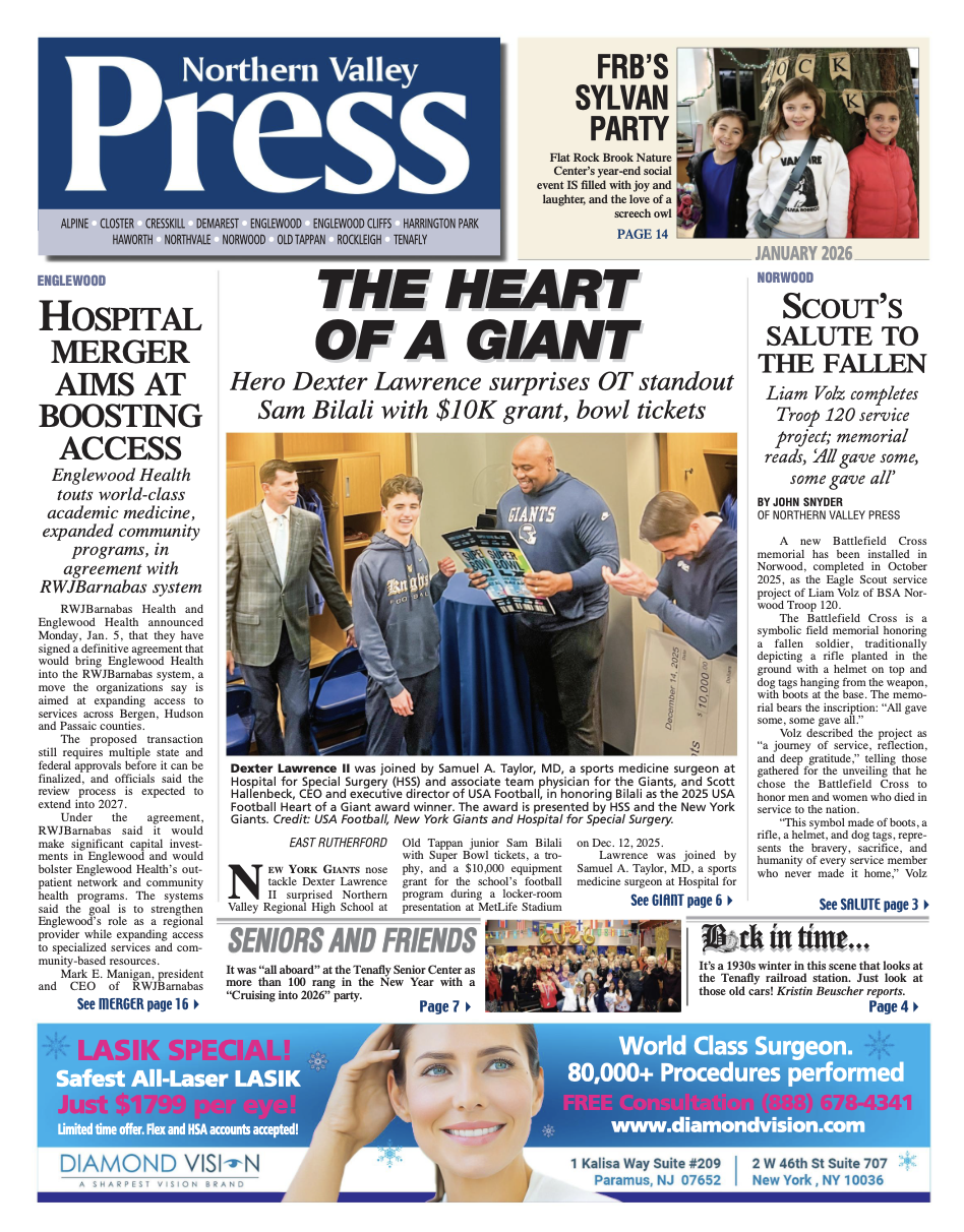 Northern Valley Press — January 2026 cover