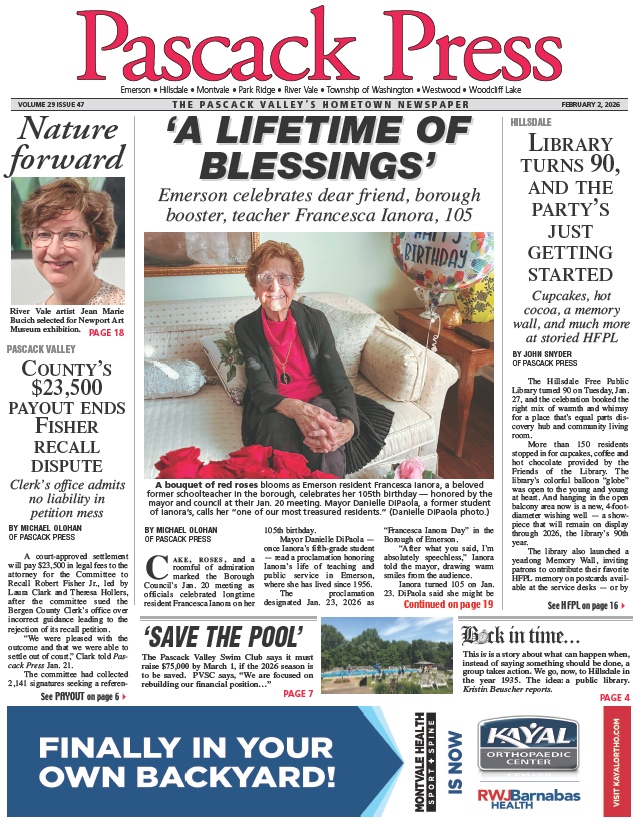 Pascack Press — Feb. 2, 2026 cover