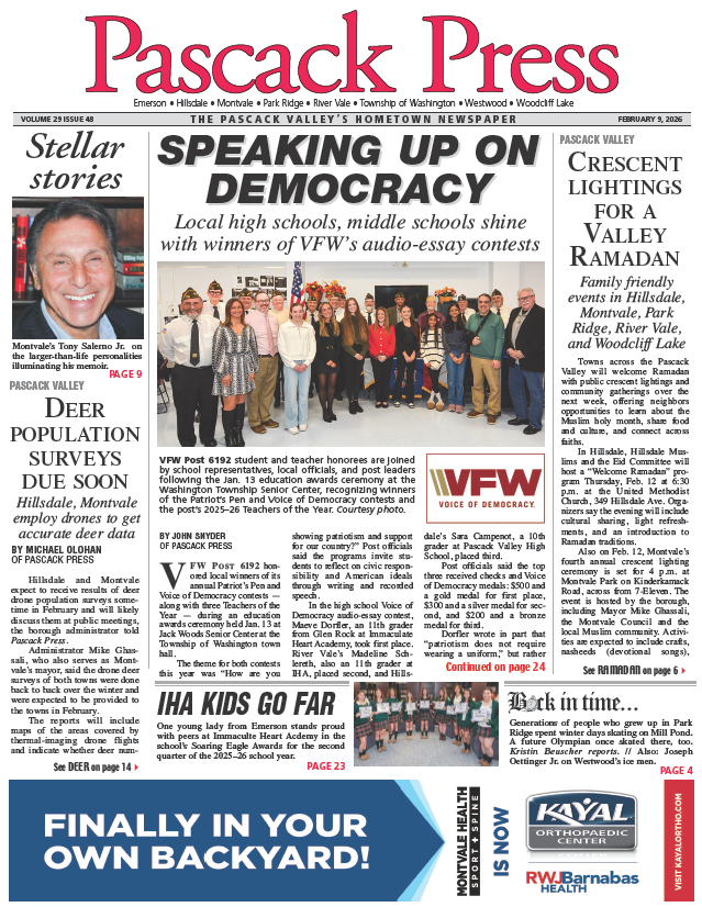 Pascack Press — Feb. 9, 2026 cover
