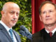 Montvale Mayor Michael Ghassai, left, in a file photo, and Associate Justice Samuel Alito, Getty Images/Pool photo.
