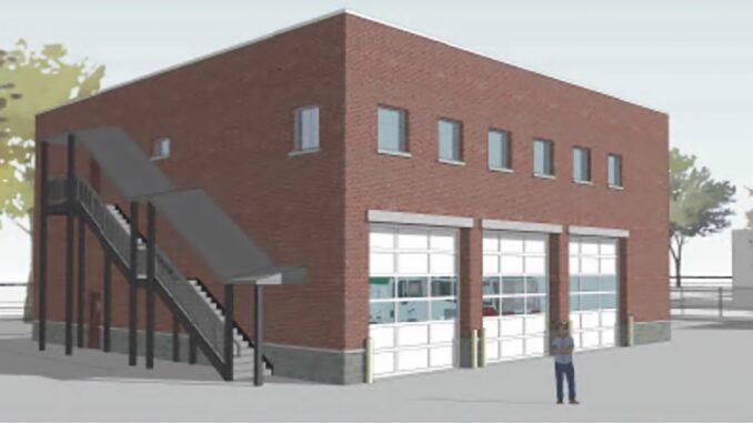 An approved rendering of the Township of Washington's pending DPW headquarters.