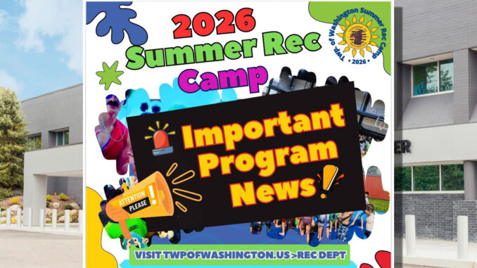 Bethany Community Center, which for the past several years has hosted the Township of Washington's lively and growing summer camp, says it can no longer accommodate the program.
