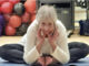 Emerson’s Fay Yeager, 91, is a force of nature, teaching yoga across the Pascack Valley. “I start with a simple version of a posture, easy for most,” she explains. “Then I add more challenging elements.” Eileen Johnson photo.