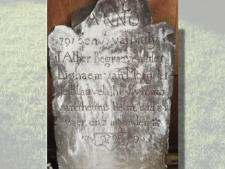 How did this local marker end up in Stillwater? Courtesy Harrington Park Historical Society.