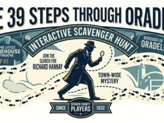 Participants can follow the trail of clues across Oradell as part of Bergen County Players’ “The 39 Steps” interactive scavenger hunt, running April 30–May 3 and tied to the theater’s upcoming production.