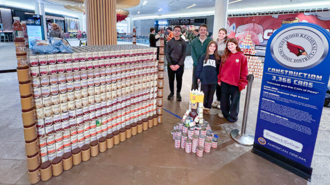 The Westwood Regional School District team won Best Overall Build at the third annual competition, held at American Dream Mall, for a fairy tale–inspired structure based on The Princess and the Pea. Via Lori Perlow.