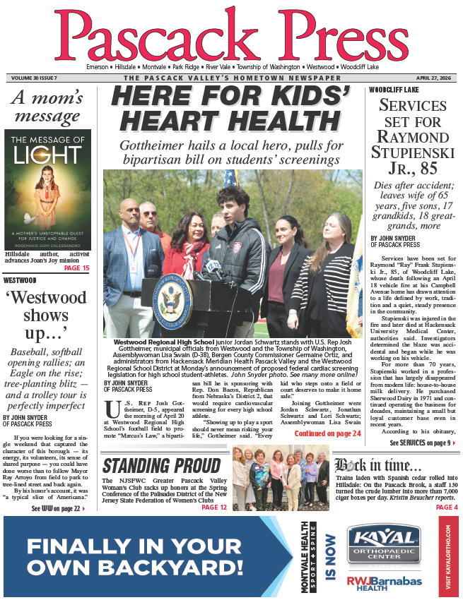 Pascack Press — April 27, 2026 cover
